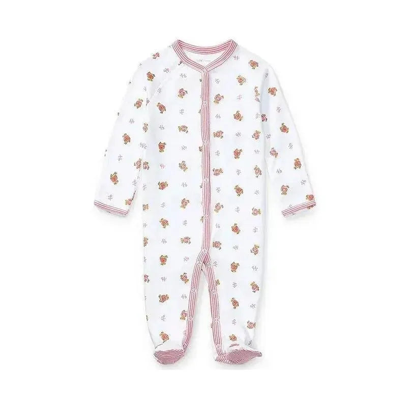 Ralph Lauren Coverall, Bear Print White/Pink Image 1