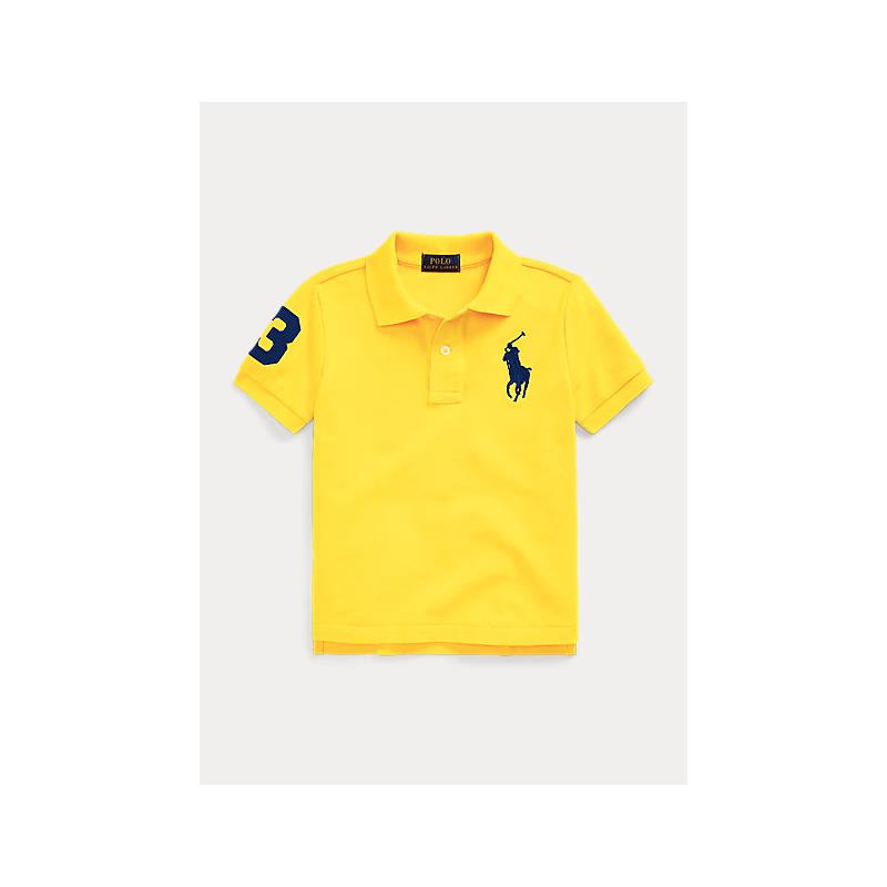 Ralph Lauren - Short-Sleeve Big Pony Mesh Polo Racing Yellow  Image 1