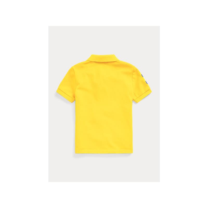 Ralph Lauren - Short-Sleeve Big Pony Mesh Polo Racing Yellow  Image 3