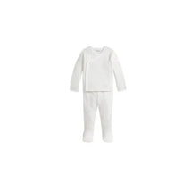 Ralph Lauren - Striped Cotton Top & Pant Set, Oatmeal Heather Image 1