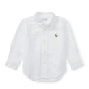 Ralph Lauren - The Iconic Baby Oxford Long Sleeve Shirt, 18M, White Image 1