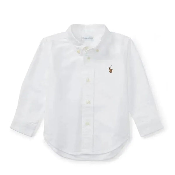 Ralph Lauren - Camisa The Iconic Baby Oxford de manga comprida