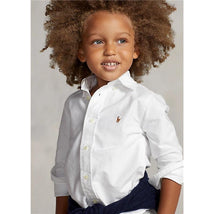 Ralph Lauren - The Iconic Baby Oxford Long Sleeve Shirt, 18M, White Image 2