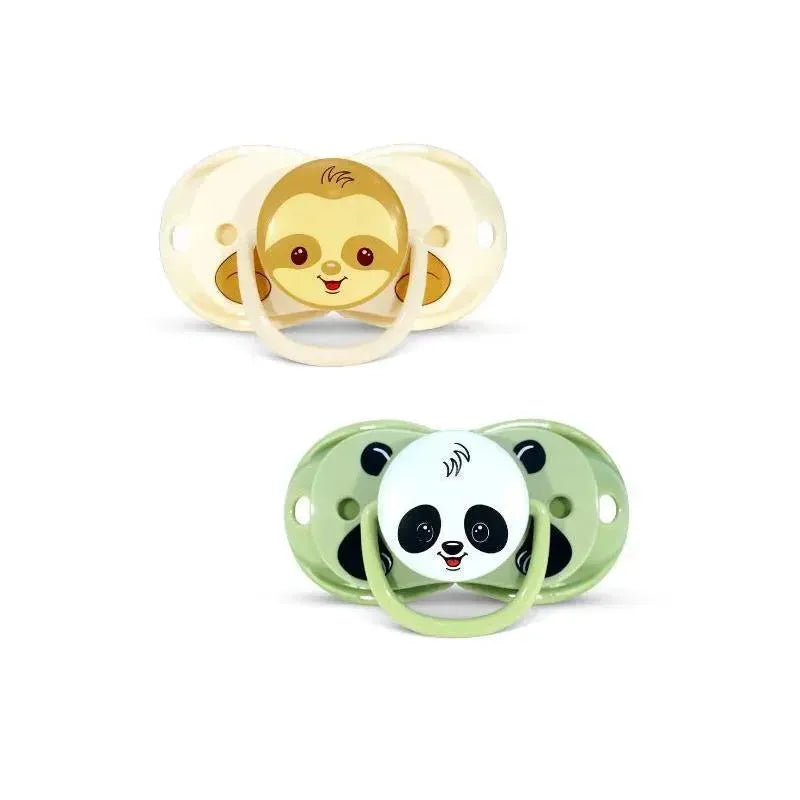 Razbaby - Keep It Kleen Pacifier 2Pk, Panky Panda & Sam Sloth Image 1