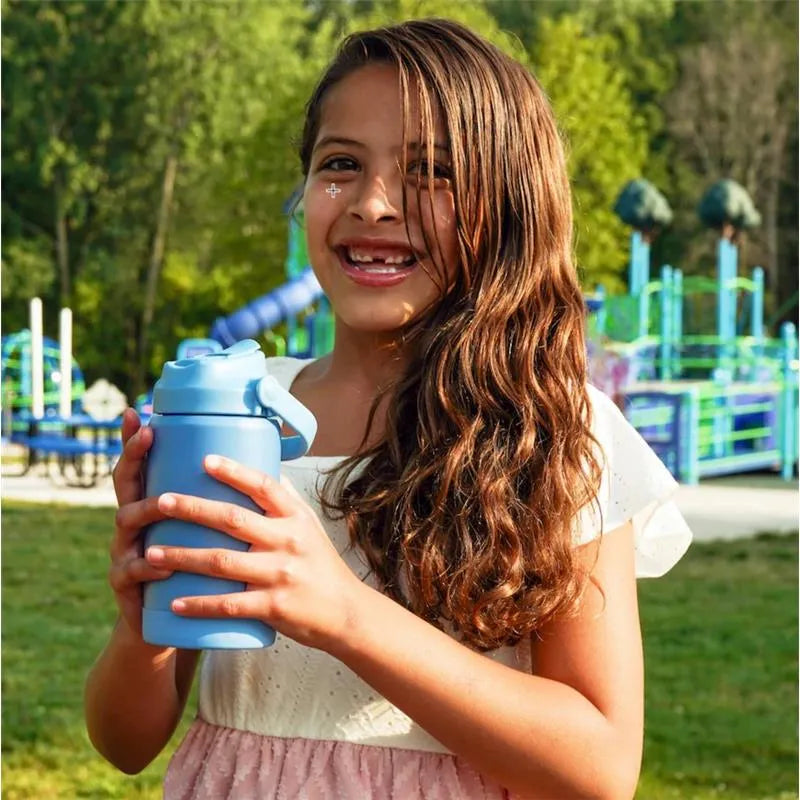 Re-Play - 12 Oz Insulated Recycled Stainless Steel Water Bottle, Denim Image 6