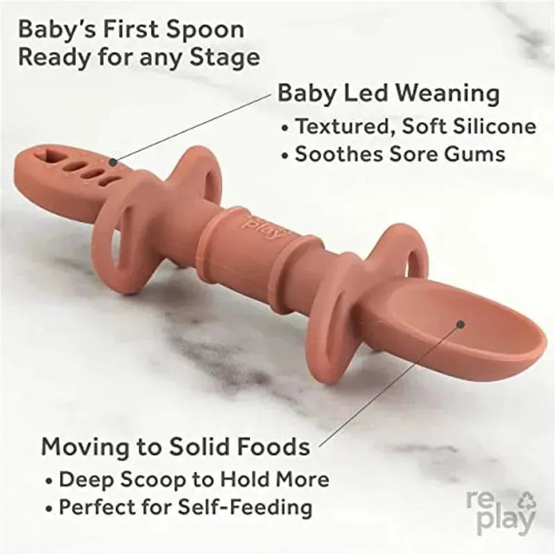 Re Play - 2Pk Dip & Redip Feeding Tool, Desert Image 3