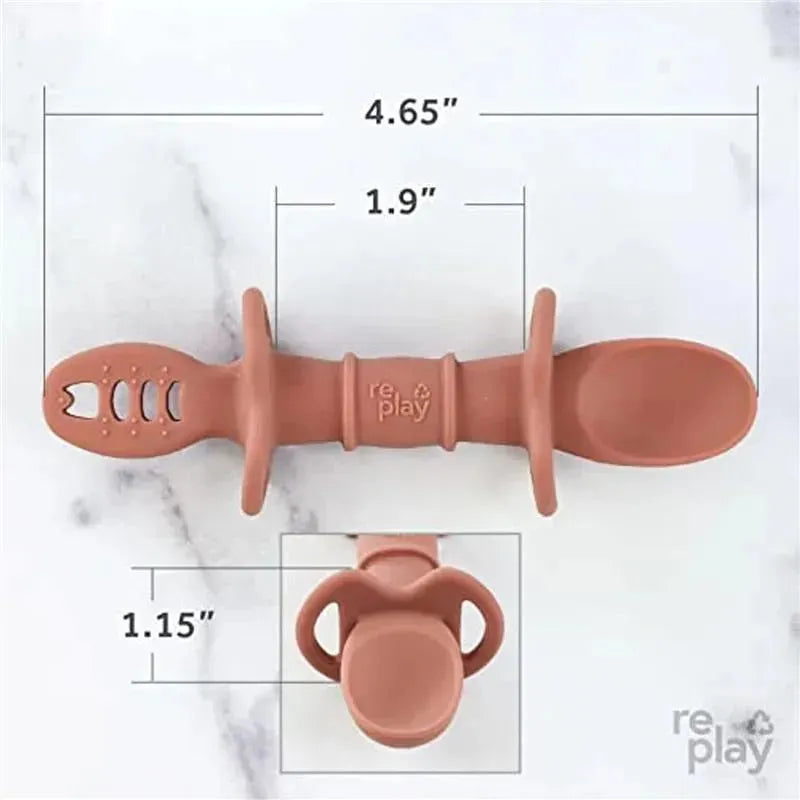 Re Play - 2Pk Dip & Redip Feeding Tool, Desert Image 5