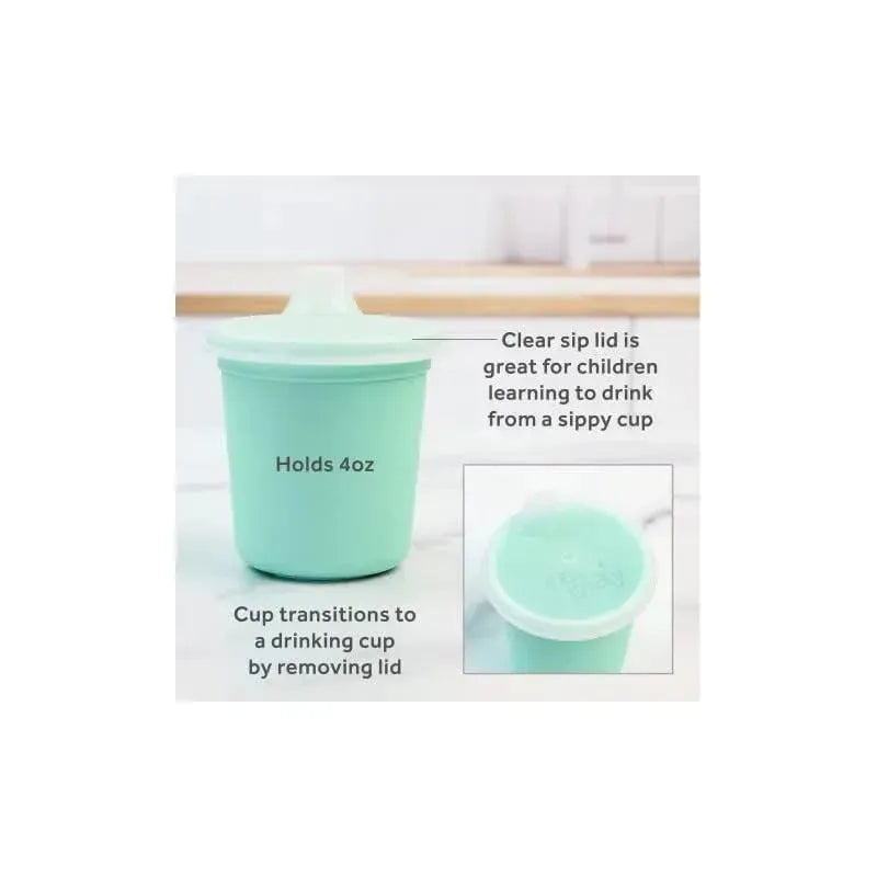 Re Play - 5Pk Tiny Dining Set Feeding Supplies for Babies and Toddlers, Mint Image 3