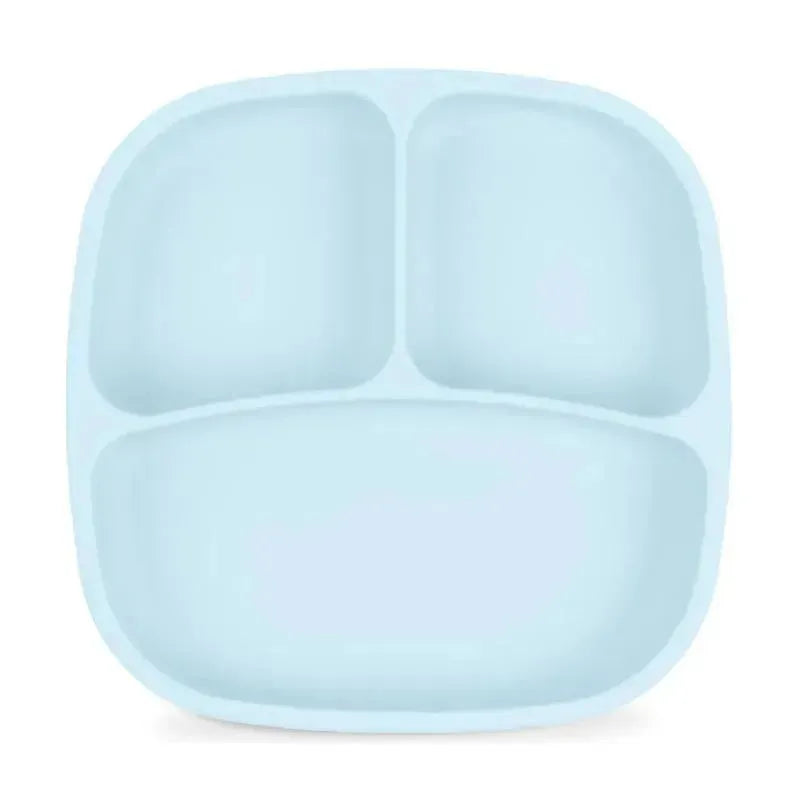 Re Play - Silicone Suction Divided Plate, Ice Blue Image 1