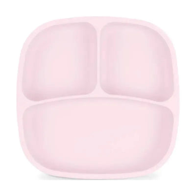 Re Play - Silicone Suction Divided Plate, Ice Pink Image 1