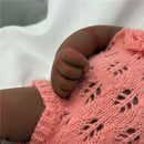 Reborn Baby Doll - Full Silicone Body & Curly Brown Hair Rooted, Sarah Image 2