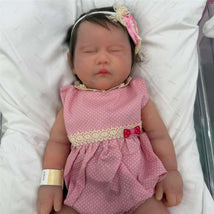 Reborn Baby Doll - Full Silicone Peaches, Drink & Pee, Girl Image 1