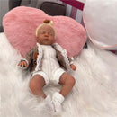 Reborn Baby Doll - Mini White Vinyl & Rooted Hair Image 3