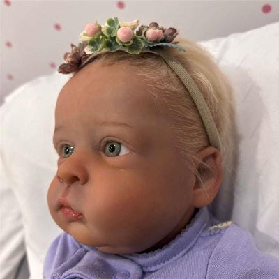 Reborn Baby Doll - White Vinyl, Ana Laura Image 1