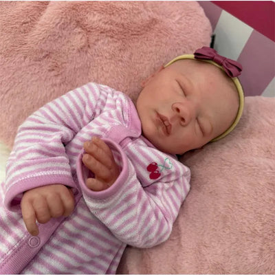 Reborn Baby Doll - White Vinyl, Dominic Asleep Image 1