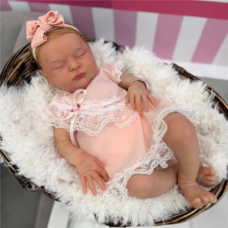 Reborn Baby Doll - White Vinyl, Laura Violet Image 1