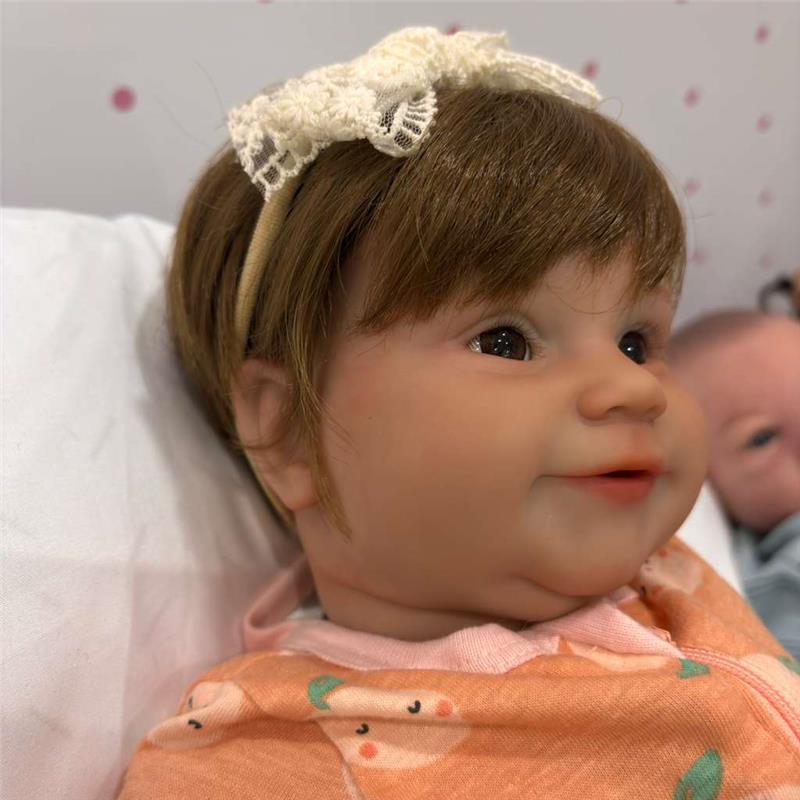 Reborn Baby Doll - White Vinyl, Maddie Image 3