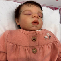 Reborn Baby Doll - White Vinyl, Megan Sleeping Image 3