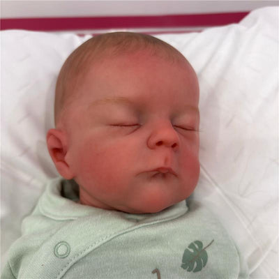 Reborn Baby Doll - White Vinyl, Michael Asleep Image 1