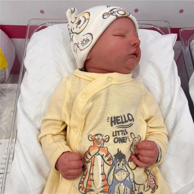 Reborn Baby Doll - White Vinyl, Owen Asleep Image 2
