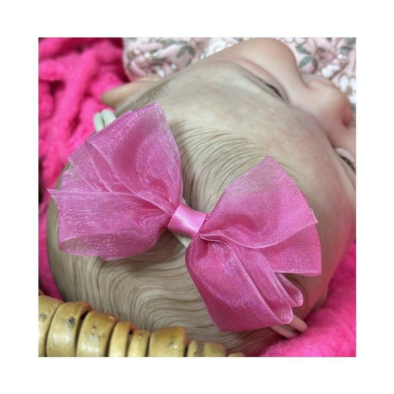 Reborn Baby Doll - White Vinyl, Painted Hair, Open Eyes – Eva  Image 5
