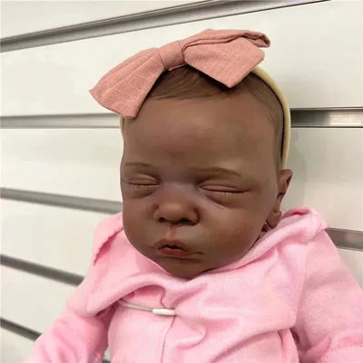 Reborn Baby Doll - African American Vinyl, Bryan Image 1