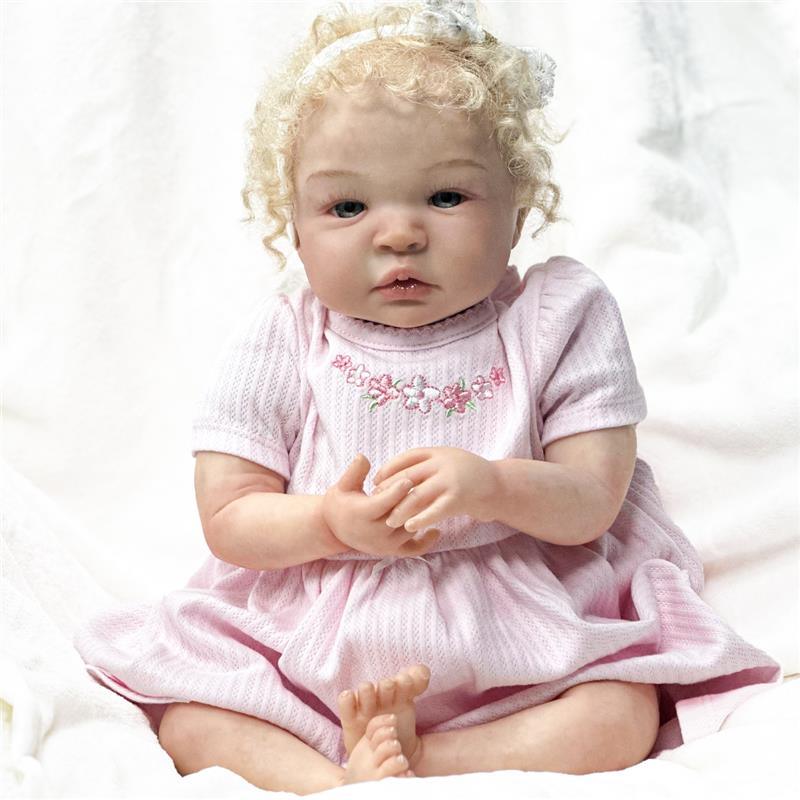 Reborn Baby Dolls - White Vinyl Blonde, Shyann Image 2