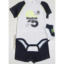 Reebok - Layette Knit Creeper/Short/Bootie 3Pc Set, True White Image 1
