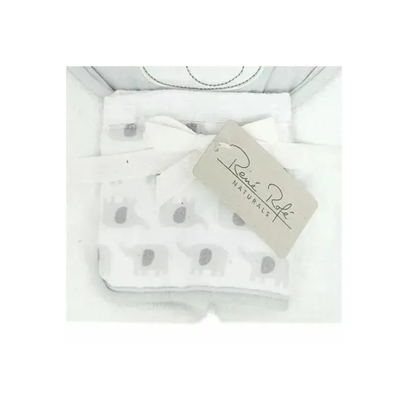 Rene Rofe Hooded Tower & Washcloth Set Elephant Image 3