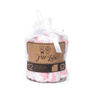 Rose Texiles - 12Pk Sky Theme Washcloth Pink Image 1
