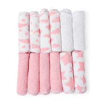 Rose Texiles - 12Pk Sky Theme Washcloth Pink Image 2