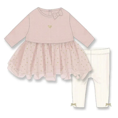 Rose Textile - 2Pk Baby Girl's Hearts Tutu Legging Set Image 1