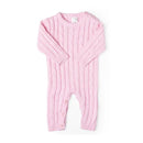 Rose Textile - Baby Girl Cotton Pink Knit Romper  Image 1