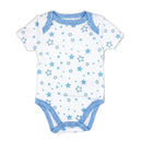 Rose Textiles - 100 % Organic 3 Pk Bodysuit, Blue  Image 4