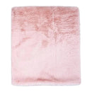 Rose Textiles - 2 Layer Faux Fur Plush Blanket, Pink  Image 3