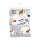 Rose Textiles - 2 Layer Mink Blanket, Sage Safari Image 2