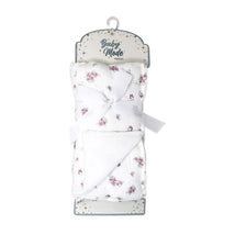Rose Textiles - 2 Layer Muslin Blanket Mauve Floral Image 2