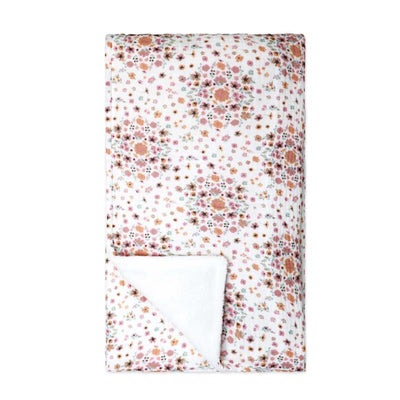 Rose Textiles - 2 Layer Muslin Blanket Pink Floral Bouquet Image 1