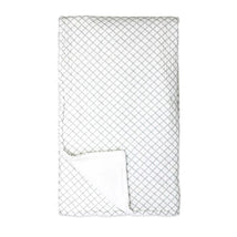 Rose Textiles - 2 Layer Muslin Blanket Sage Grid Image 1