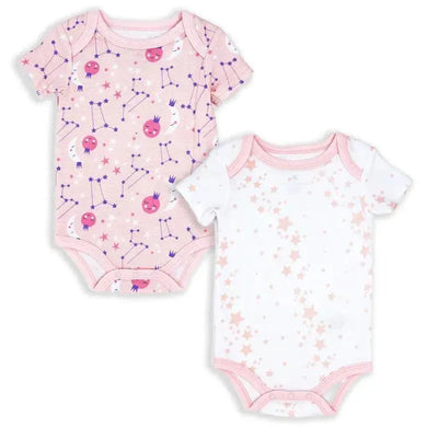 Rose Textiles - 2 Pack Galaxy Theme Bodysuit, Pink Image 1