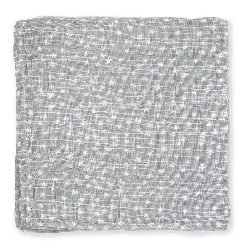 Rose Textiles - 2 Pack Muslin Swaddle Blankets, Grey Sweet Dream Image 4