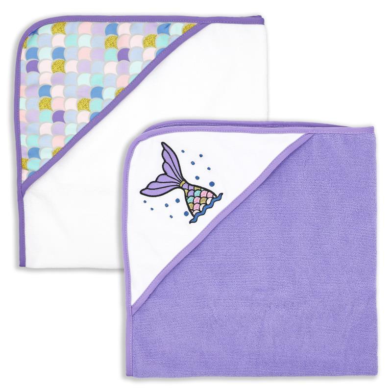 Rose Textiles - 2Pk Hodded Towel Purple Image 1