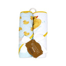 Rose Textiles - 2Pk Hooded Towel Yellow Duck Image 1