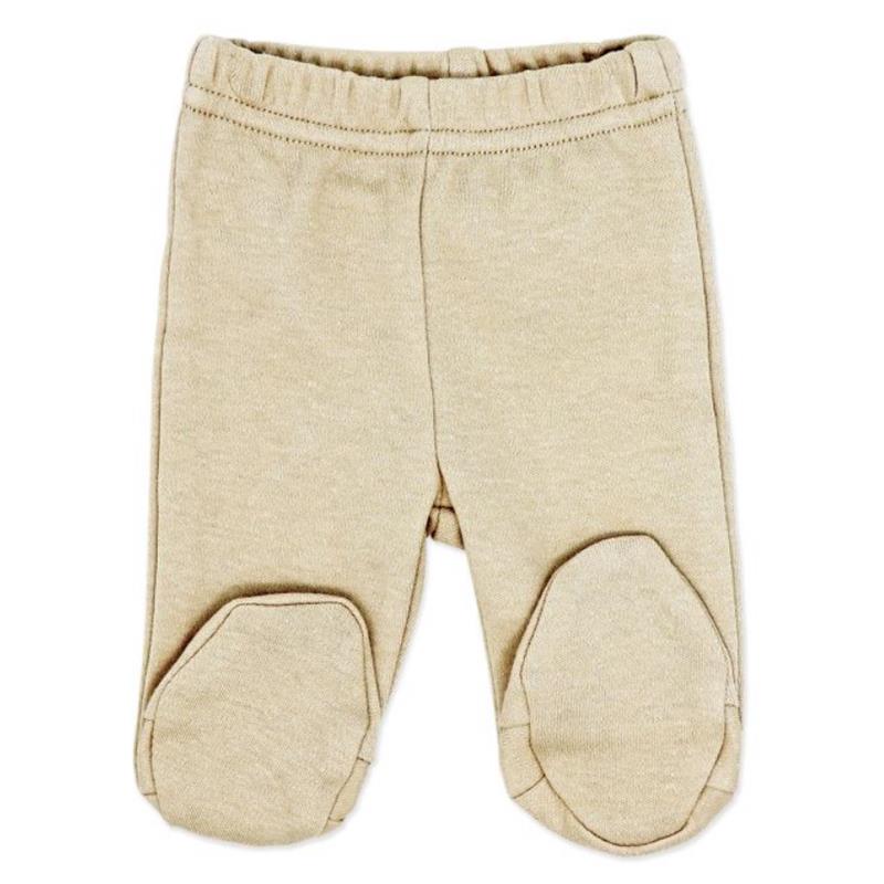 Rose Textiles 2Pk Naturelle Footed Pant Set, Beige Image 3