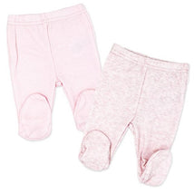 Rose Textiles 2Pk Naturelle Footed Pant Set, Pink Image 1