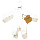 Rose Textiles 2Pk Preemie Mitted Sleeper, Beige Image 2