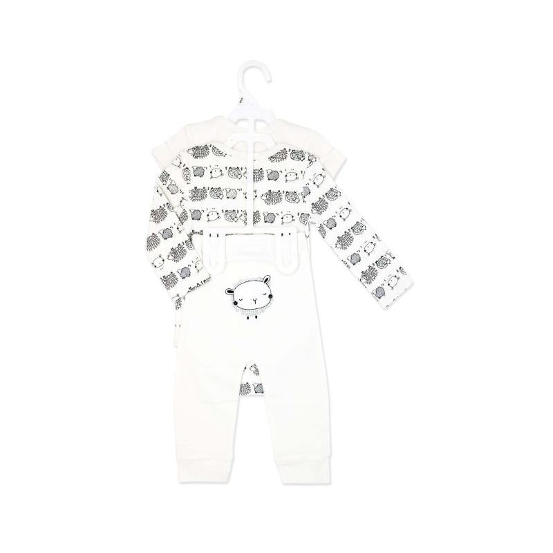 Rose Textiles - 3Pk Baby Neutral Turn Me Around Set, Safari Image 3