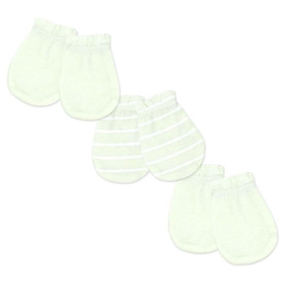 Rose Textiles 3Pk Mitts Green, 0/6M Image 1