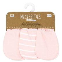 Rose Textiles 3Pk Mitts Pink, 0/6M Image 2
