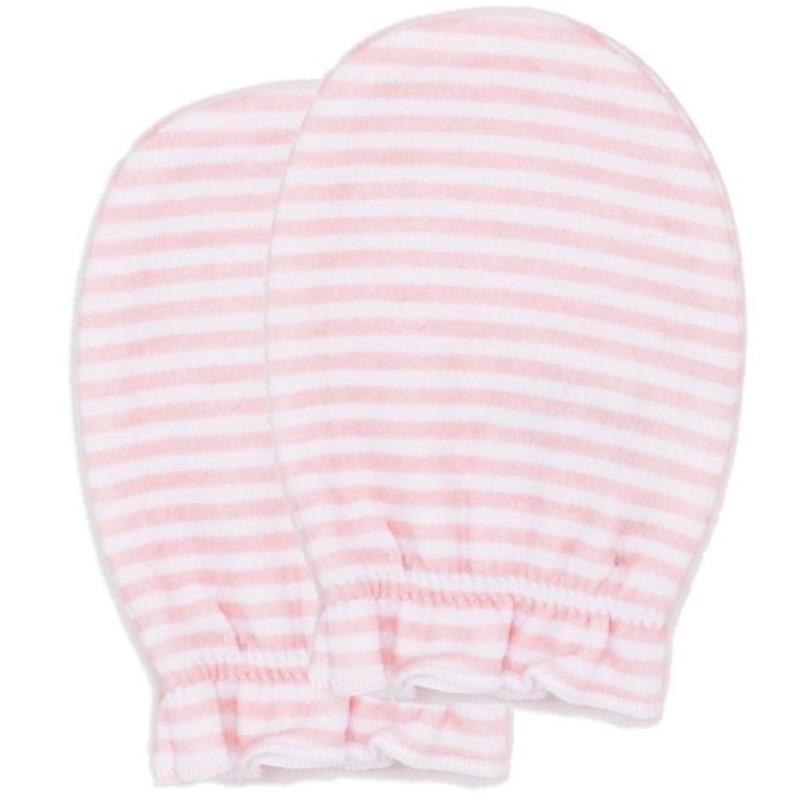 Rose Textiles 3Pk Naturelle Mitts Pink, 0/6M Image 3